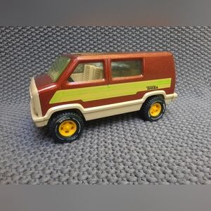 Vintage 70s Tonka Metal Bronze CAMPER VAN w/ Sunroof & Hitch